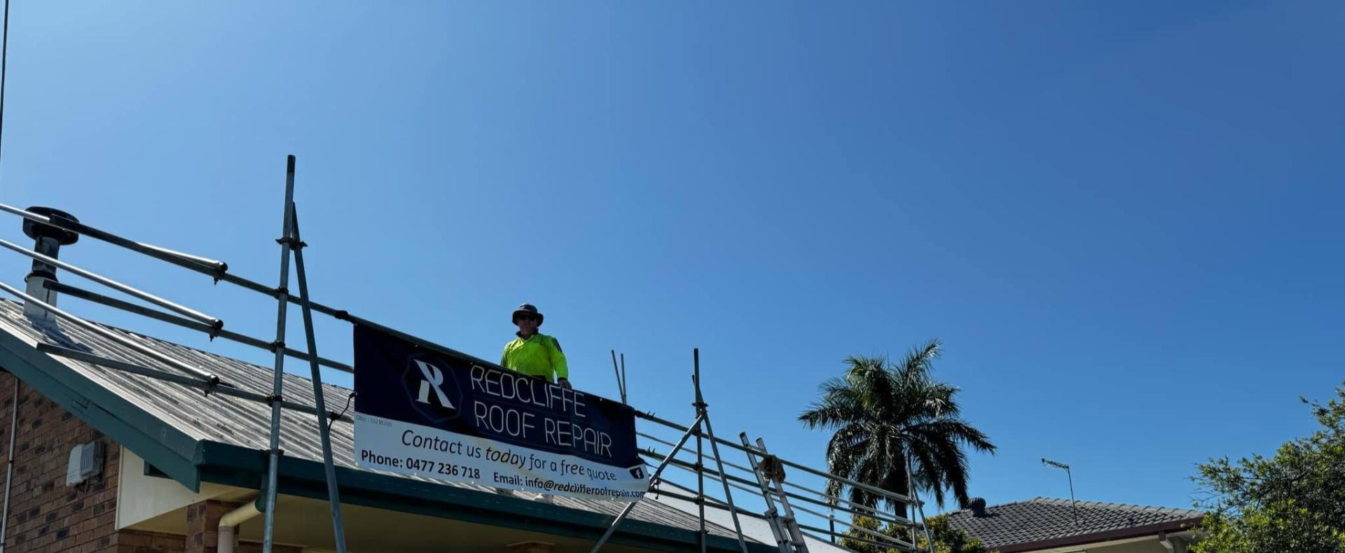 Owner on-site at a Redcliffe Roof Repair job